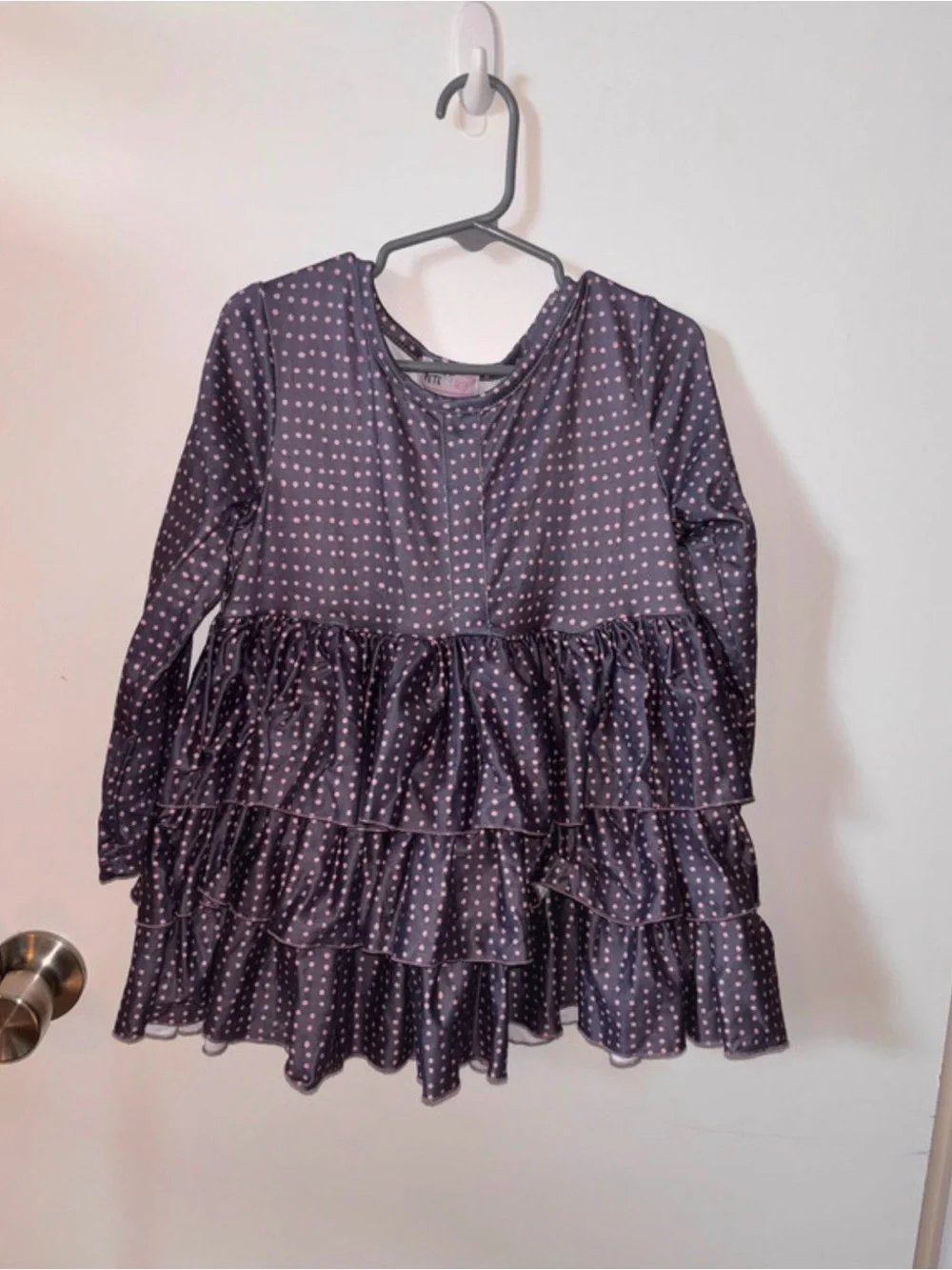 Girls' Long-Sleeve Pete and Lucy Dress - Purple